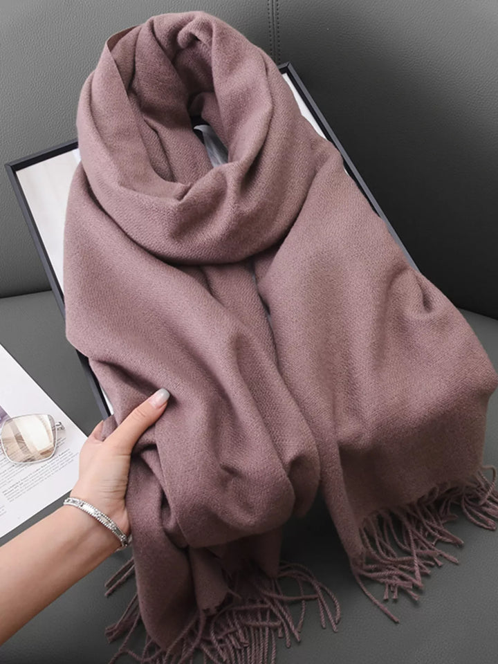 Solid Color Fringe Scarf | Open Road