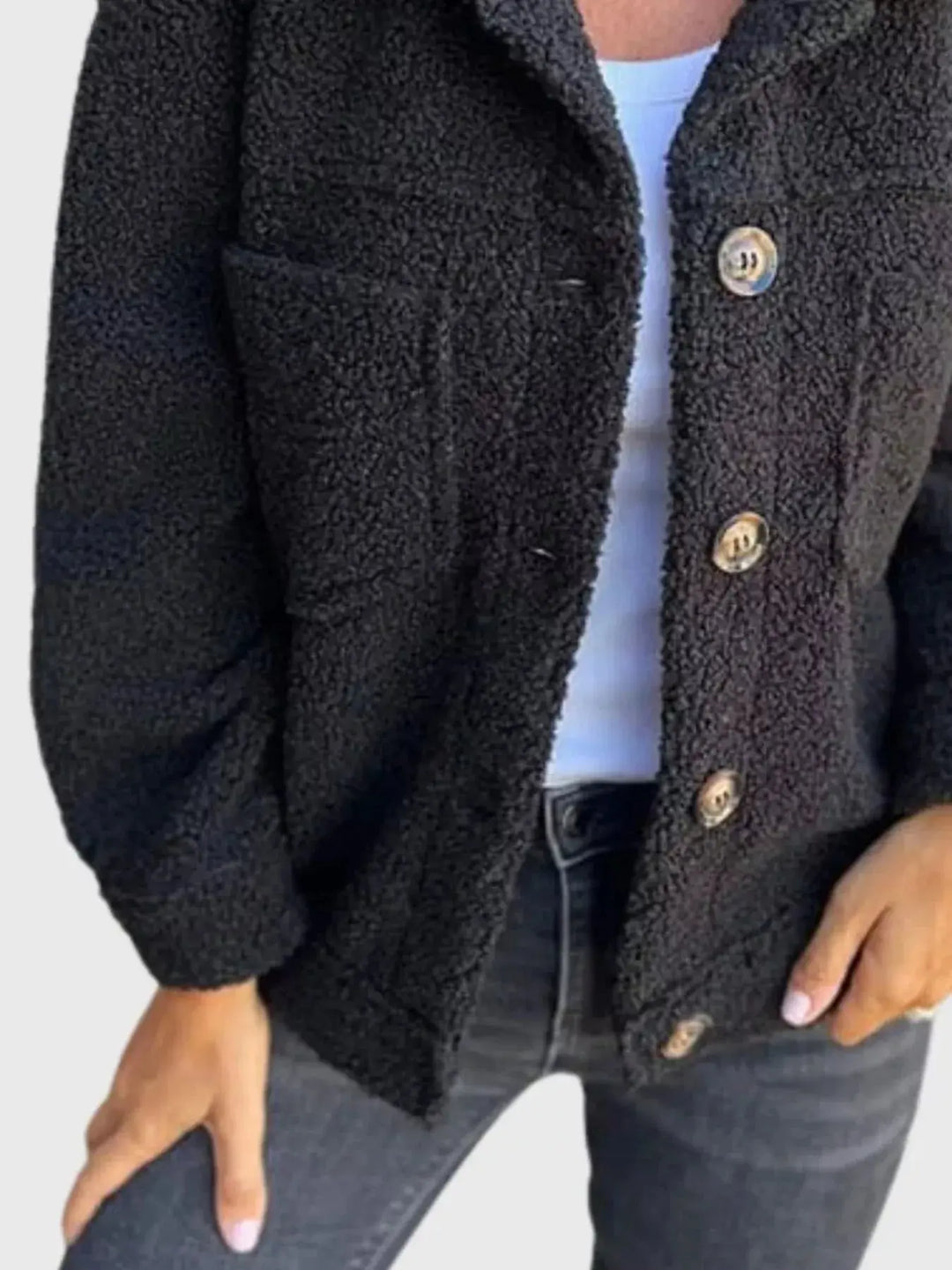 Cozy Trails Sherpa Shacket | S–5XL, Including Plus Size