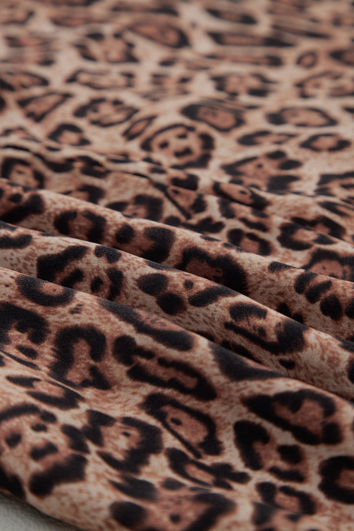 Leopard Lace Mini Dress