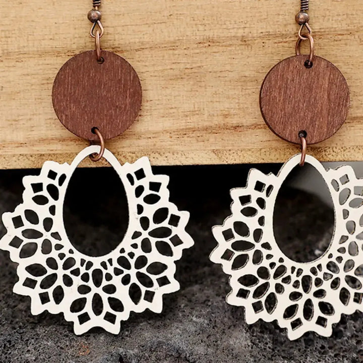 Boho Lace Mandala Earrings