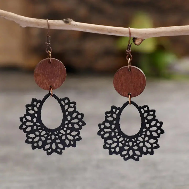 Boho Lace Mandala Earrings