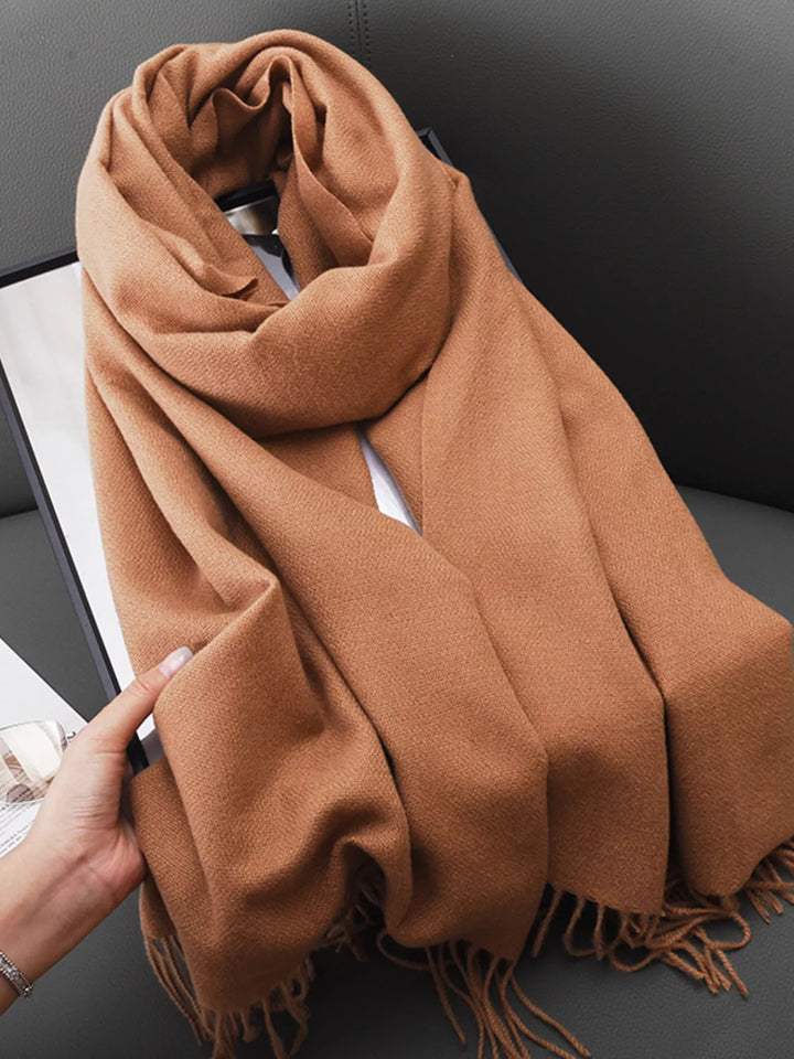 Solid Color Fringe Scarf | Open Road