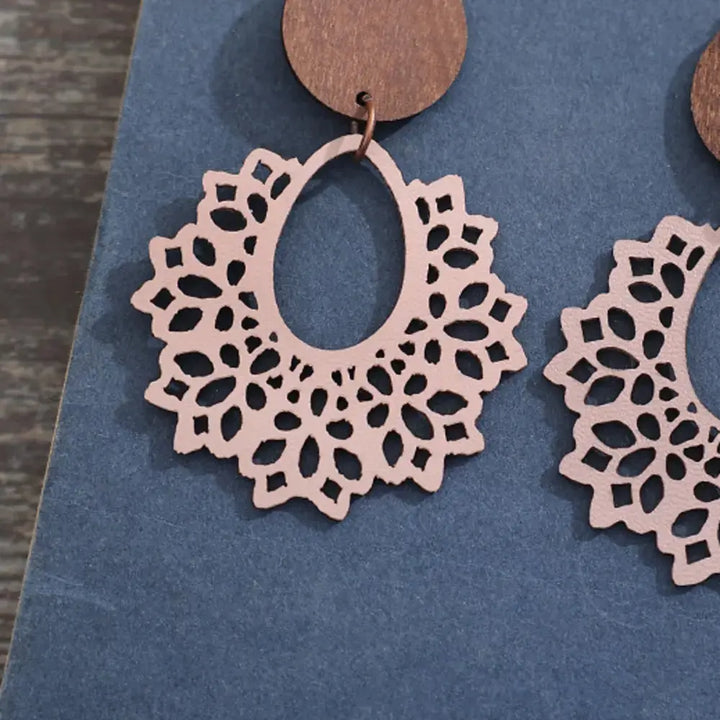 Boho Lace Mandala Earrings
