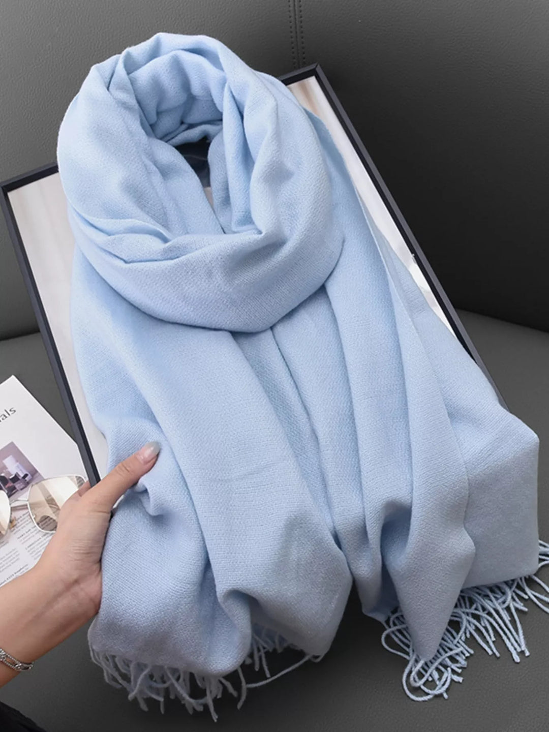 Solid Color Fringe Scarf | Open Road