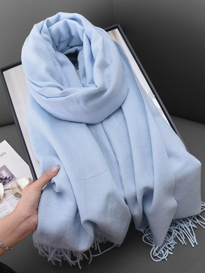 Solid Color Fringe Scarf | Open Road