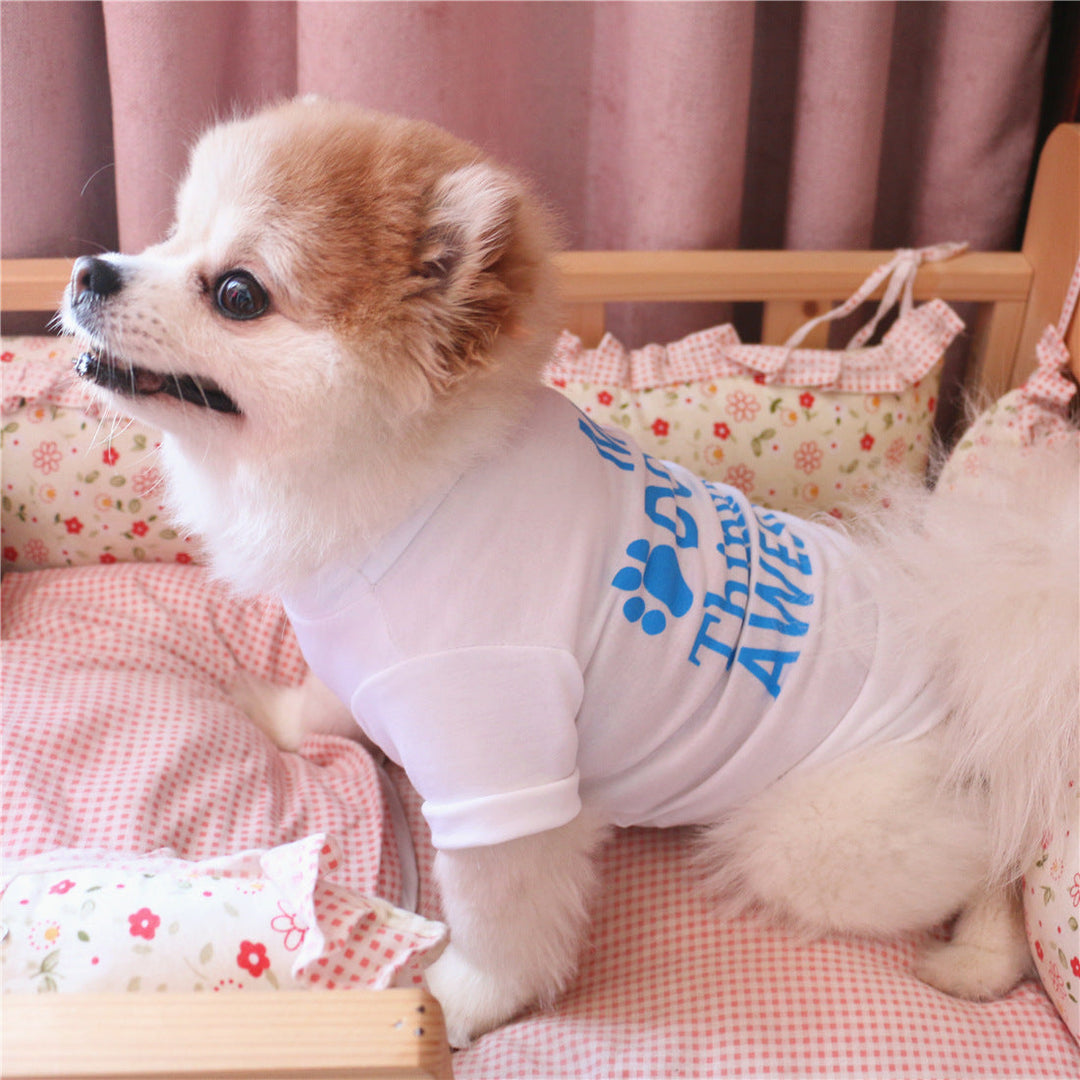 Summer Dog Vest | Character Print Cotton Pet Top