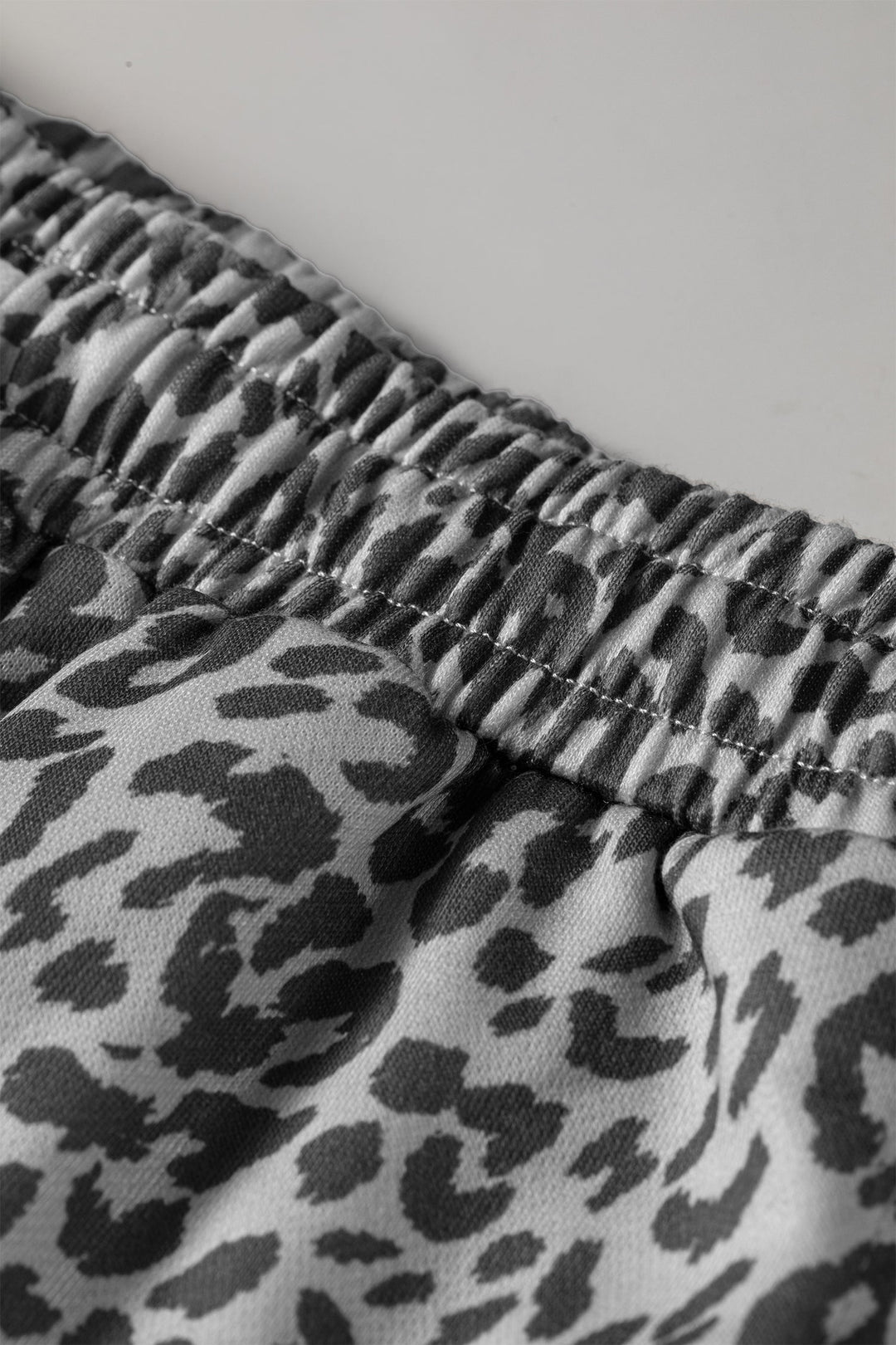 Leopard Star Patch Jogger Pants