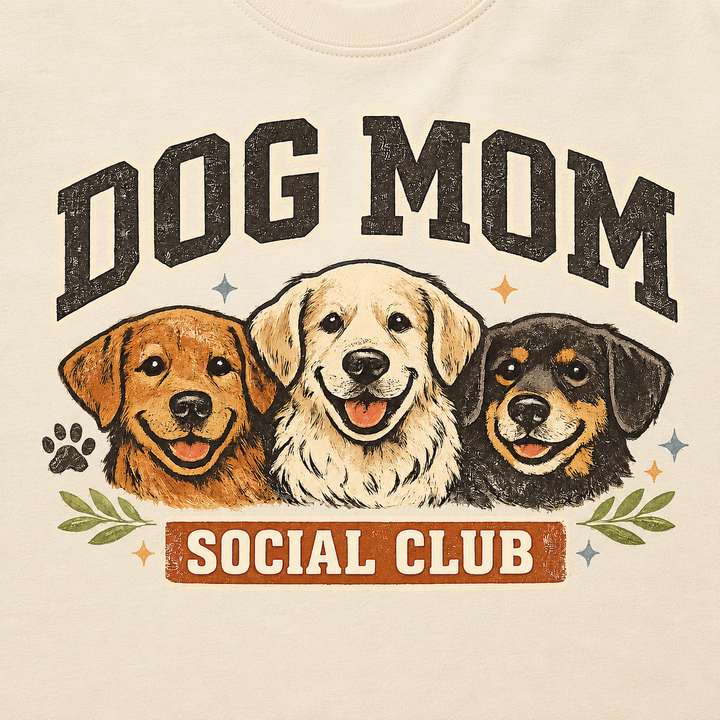 Dog Mom Social Club Graphic Tee | Comfort Colors | 3 Colors