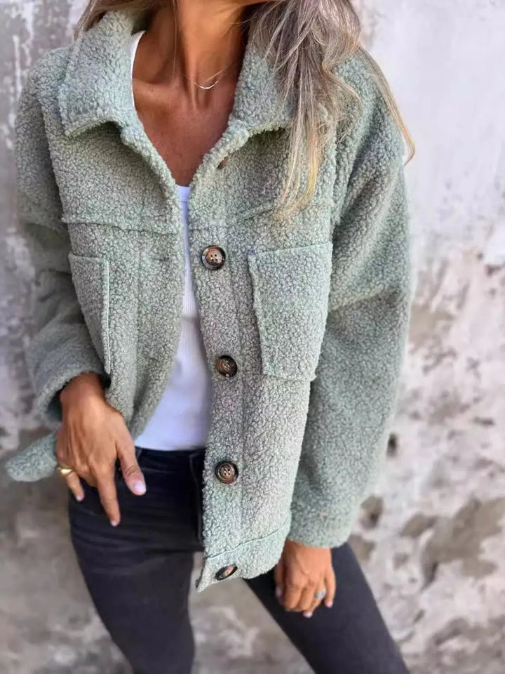 Cozy Trails Sherpa Shacket | S–5XL, Including Plus Size