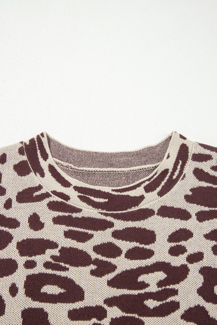 Leopard Print Casual Top