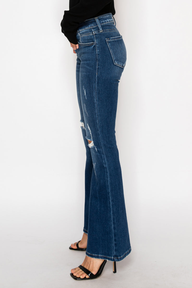 Margaret Low Rise Stretch Vintage Flare Jeans (Reg &amp; Plus)