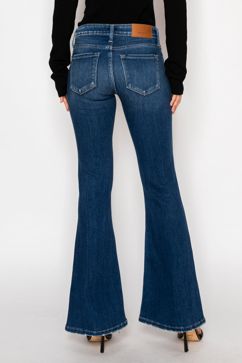 Margaret Low Rise Stretch Vintage Flare Jeans (Reg &amp; Plus)
