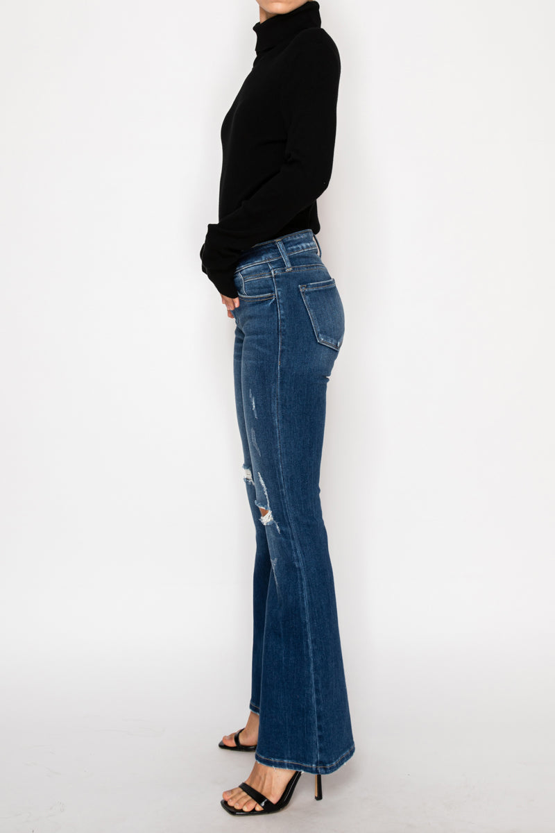 Margaret Low Rise Stretch Vintage Flare Jeans (Reg &amp; Plus)