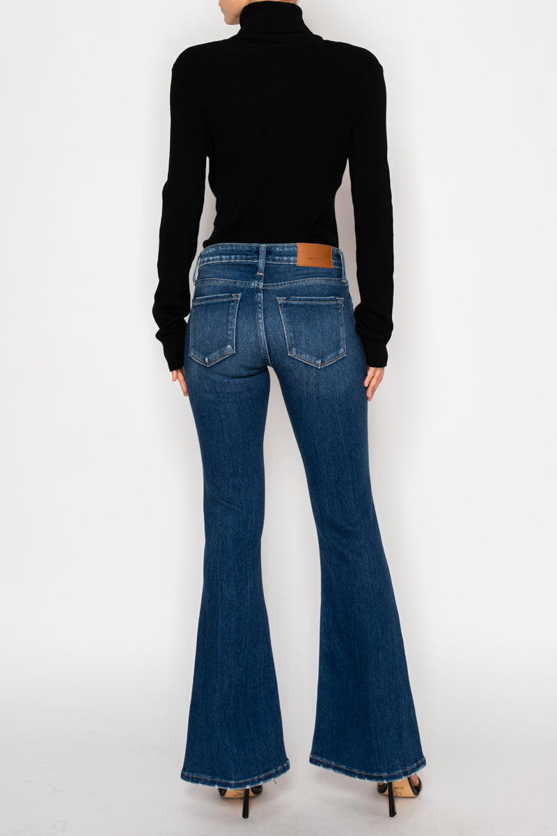 Margaret Low Rise Stretch Vintage Flare Jeans (Reg &amp; Plus)