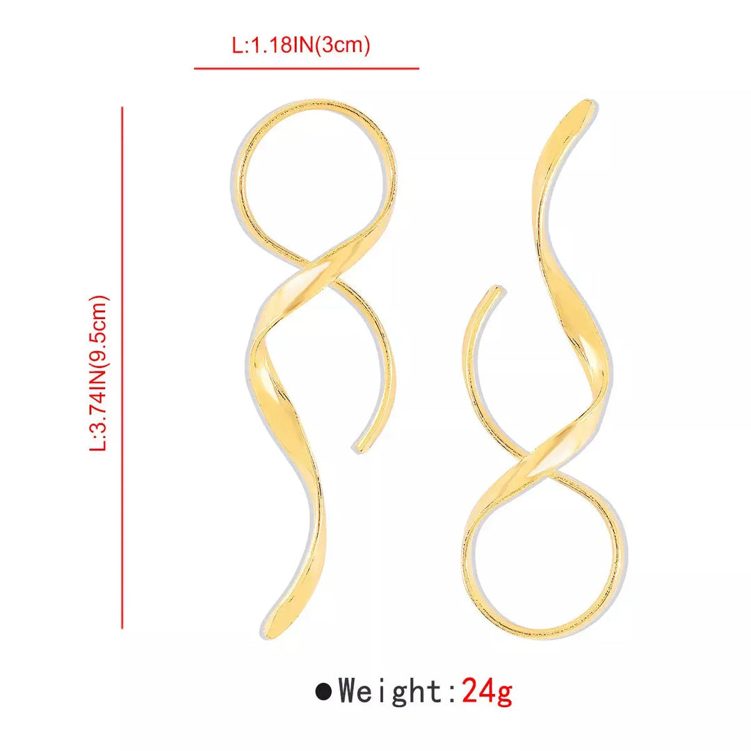 Artisan Spiral Drop Earrings