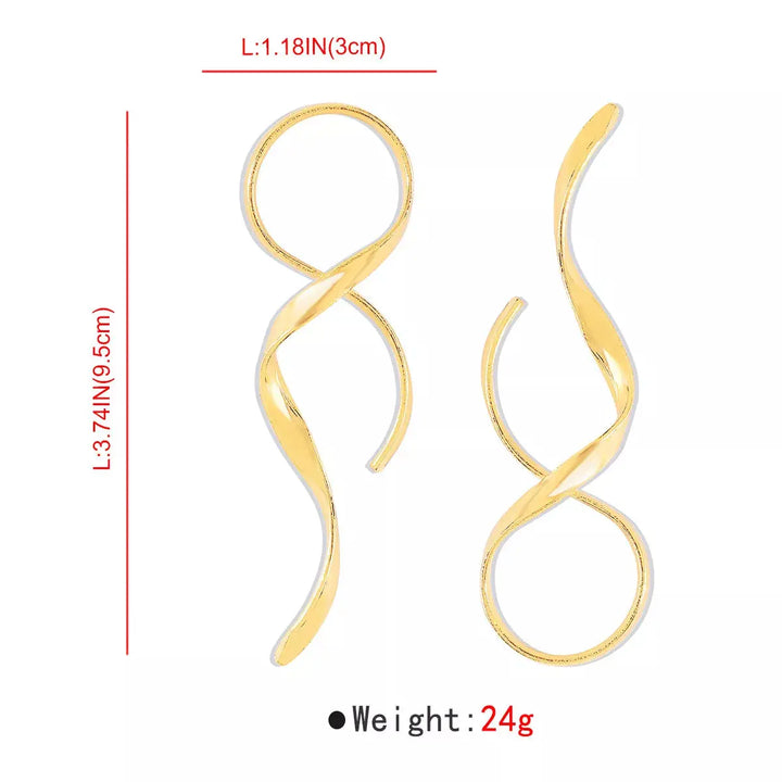 Artisan Spiral Drop Earrings