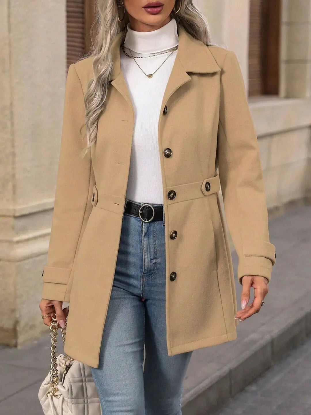 City Trails Button-Up Lapel Coat | S–2X