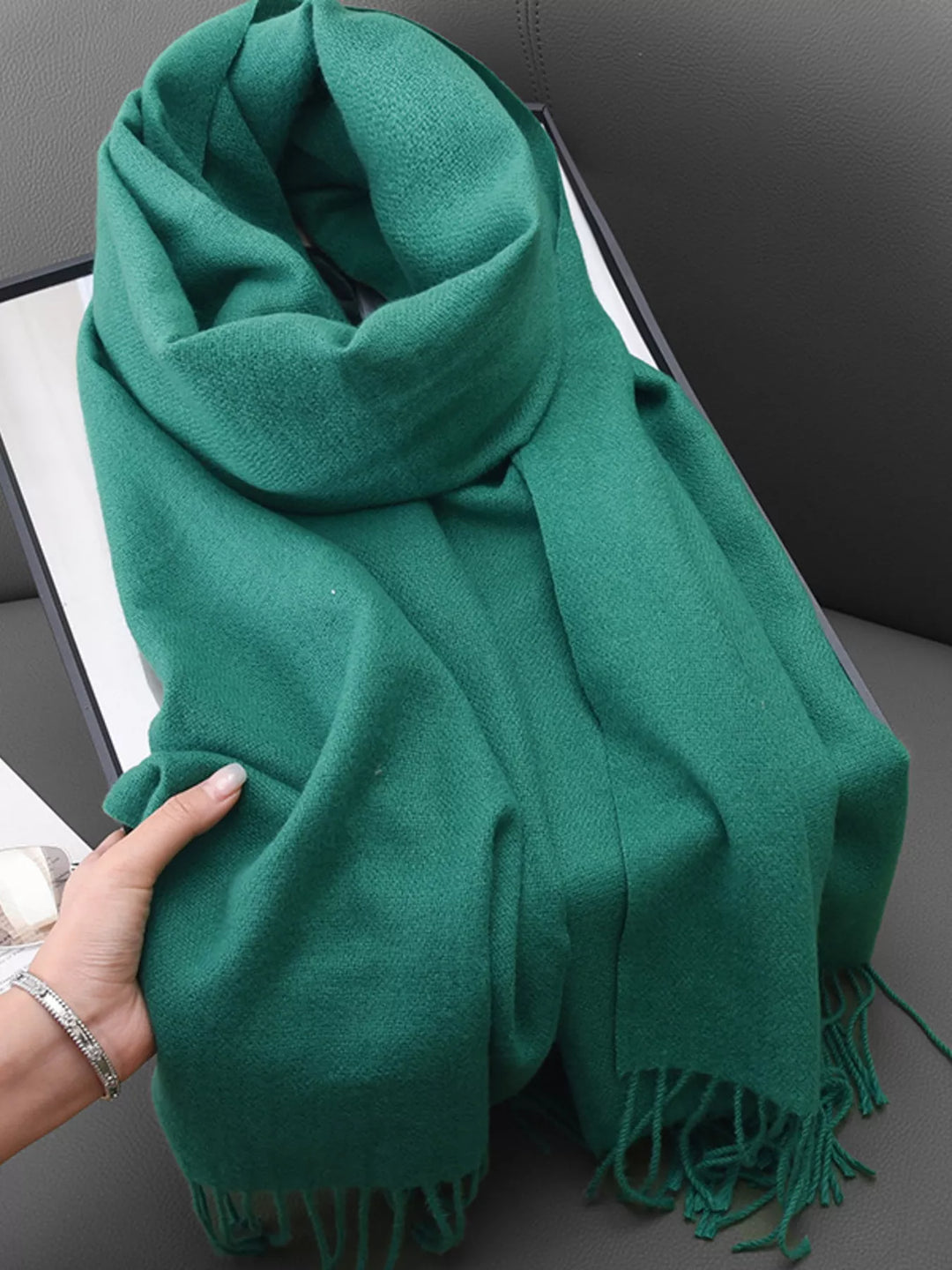 Solid Color Fringe Scarf | Open Road