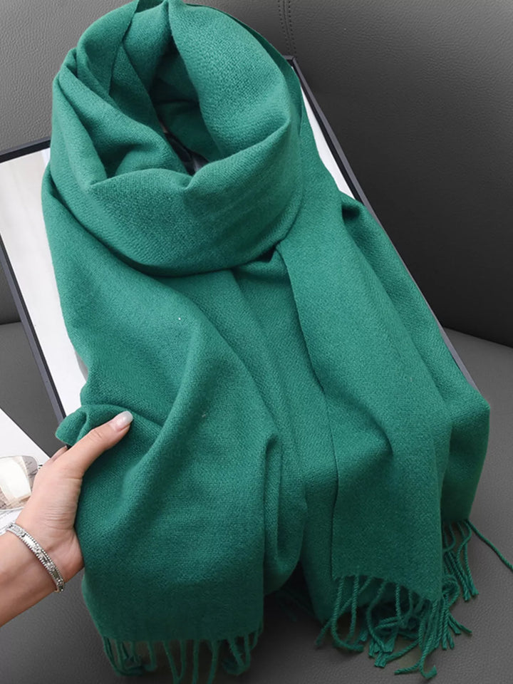 Solid Color Fringe Scarf | Open Road