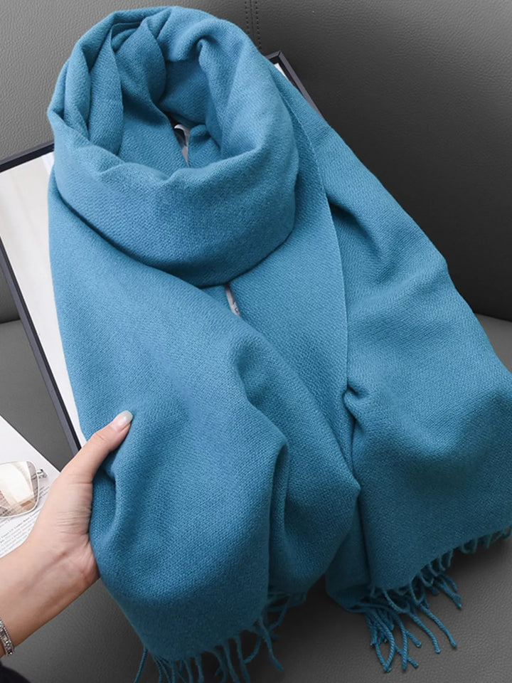 Solid Color Fringe Scarf | Open Road