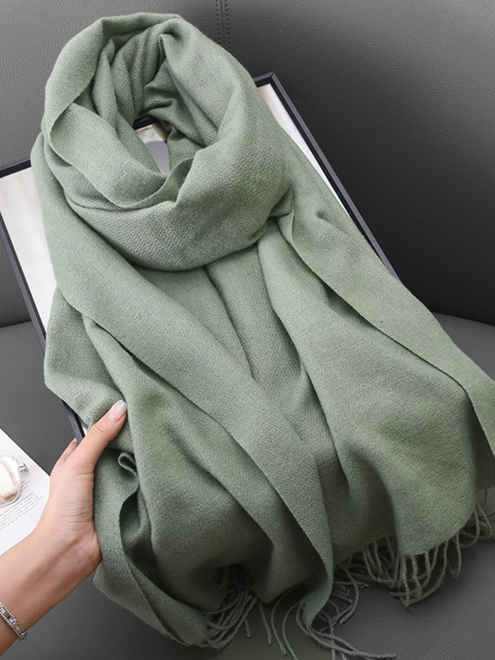 Solid Color Fringe Scarf | Open Road