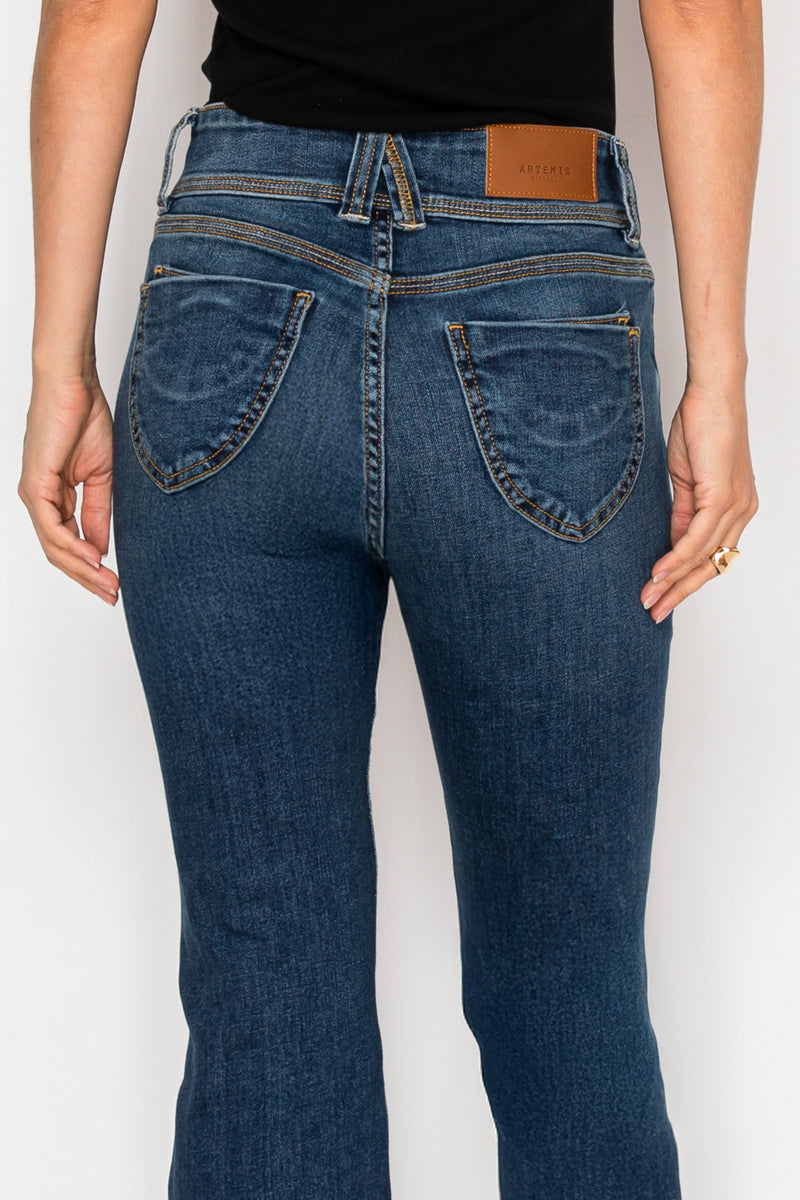 Simone High Rise Bootcut Jeans | Tummy Control Dark Wash Denim