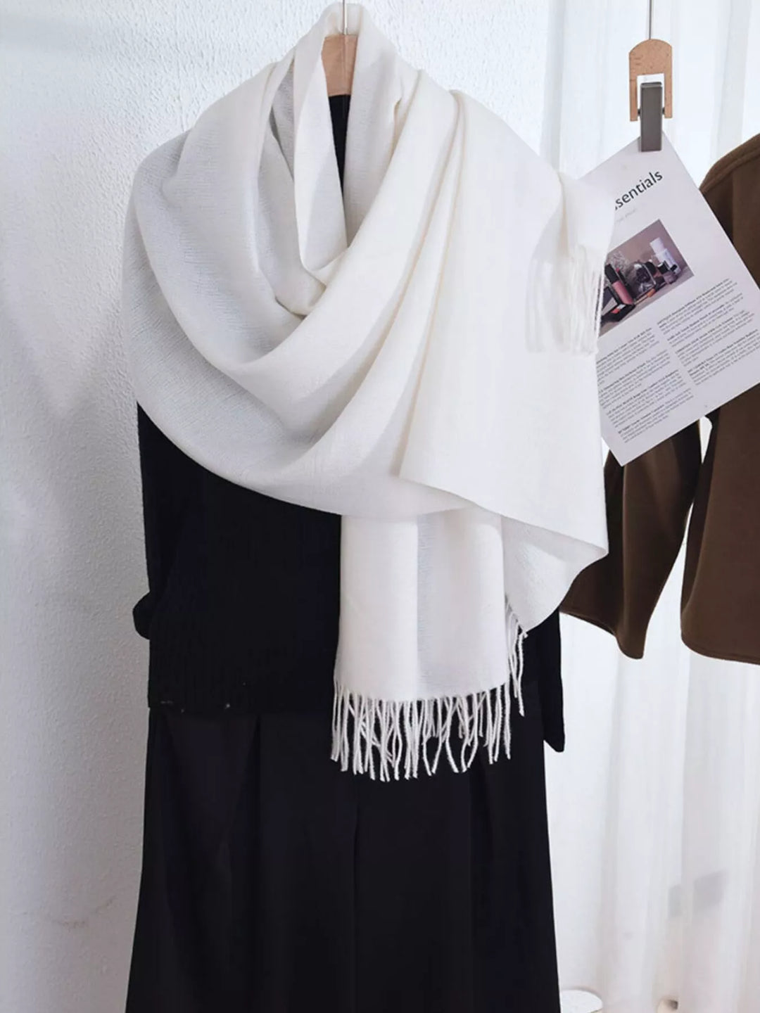 Solid Color Fringe Scarf | Open Road