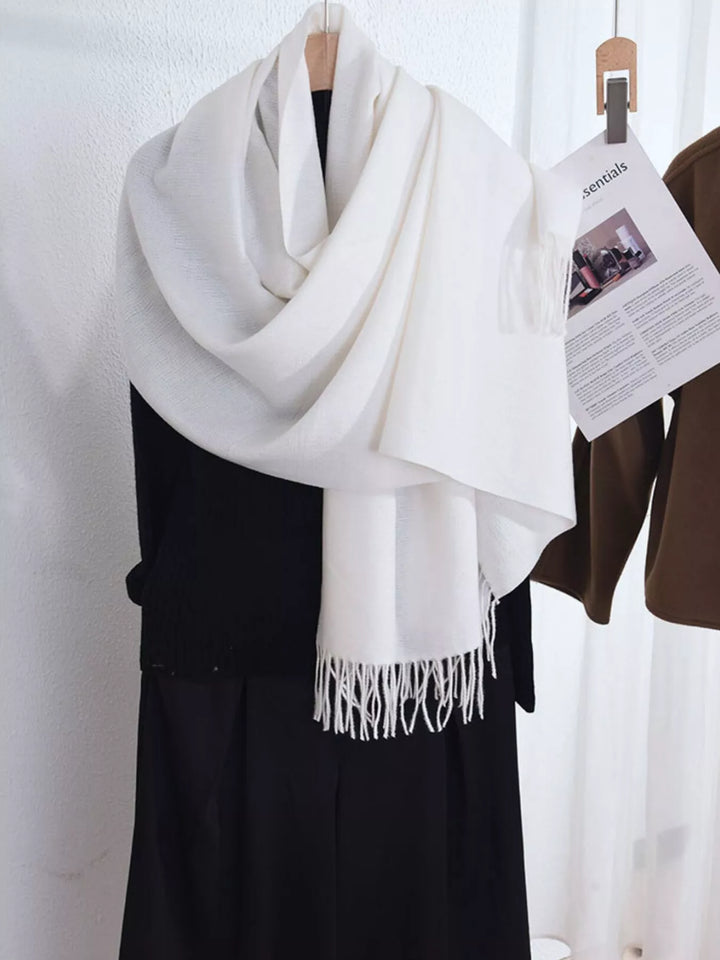 Solid Color Fringe Scarf | Open Road