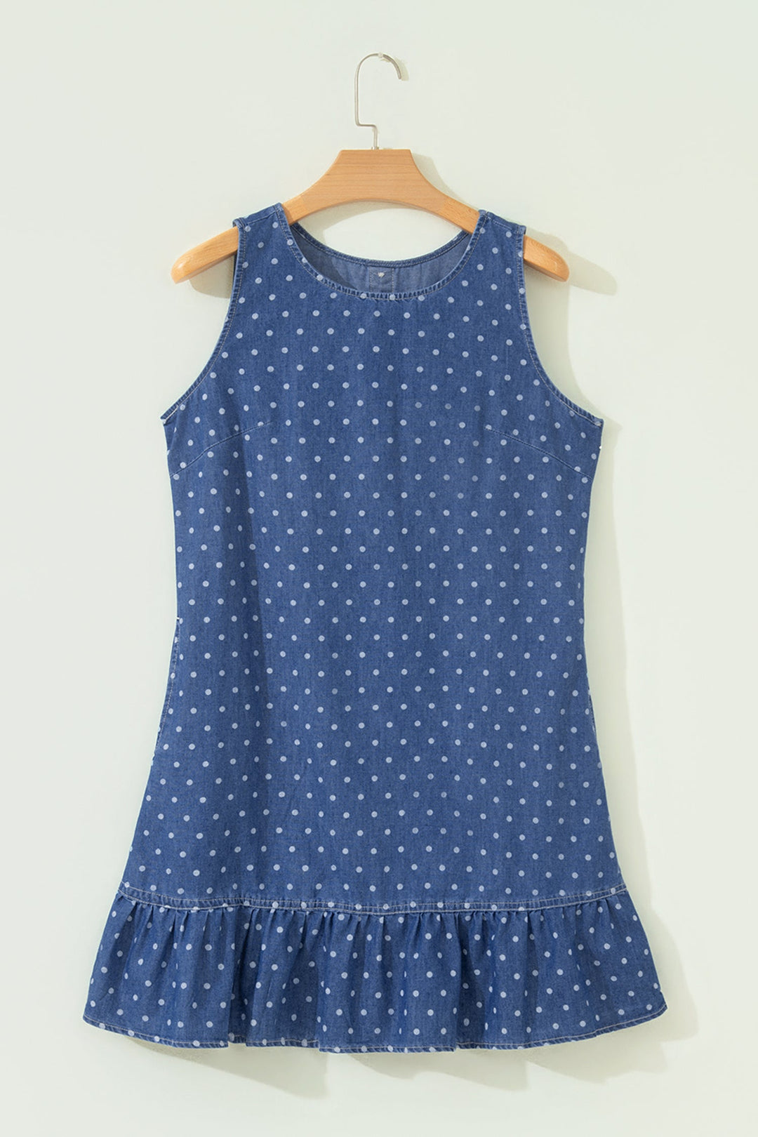 Polka Dot Ruffle Hem Mini Dress