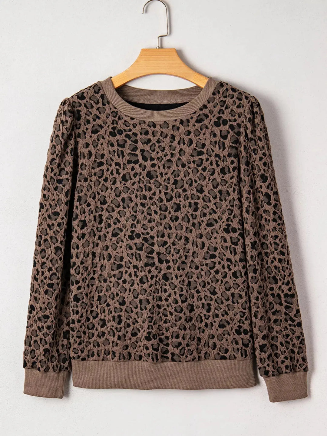 Wild Heart Leopard Print Long Sleeve Top