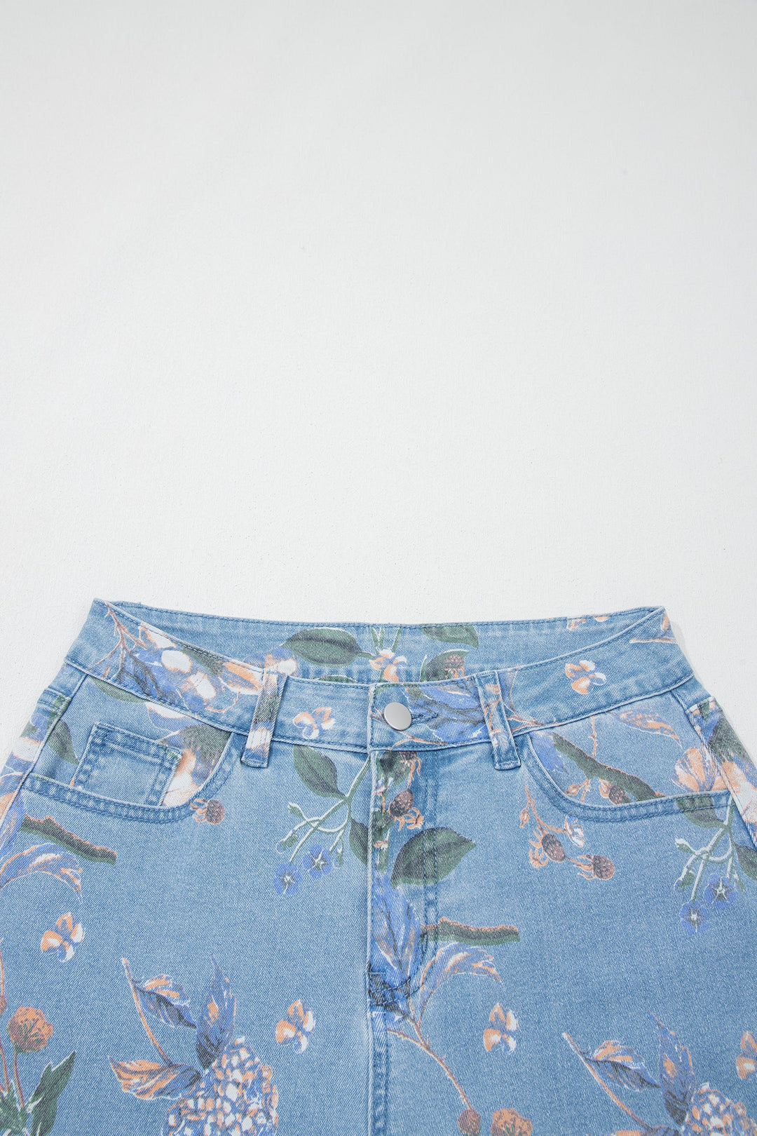 Retro Frayed Hem Shift Jeans