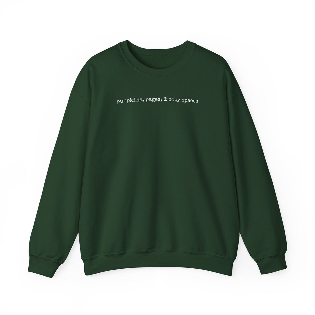 Pumpkins, Pages &amp; Cozy Spaces Crewneck Sweatshirt | 5 Colors | S–5XL