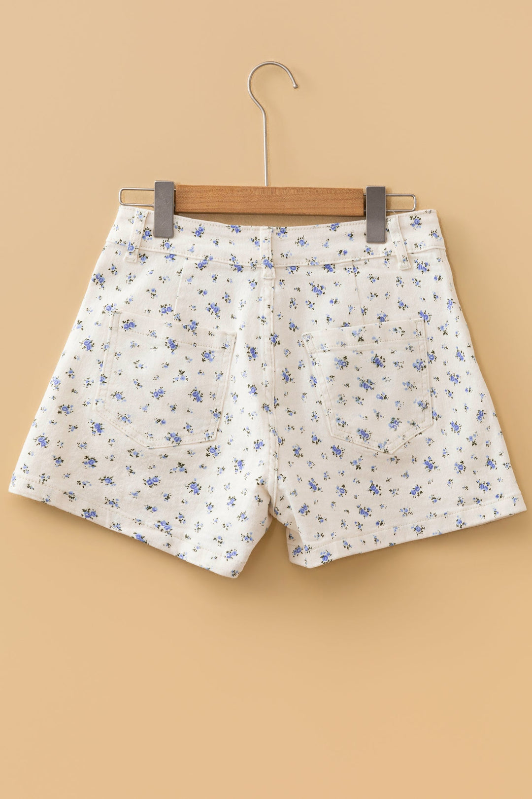 Floral Denim Shorts