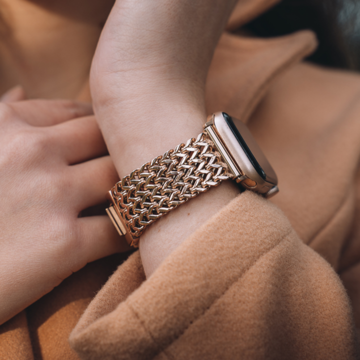 Nova Stainless Steel Apple Watch Band with Jewelry Clasp