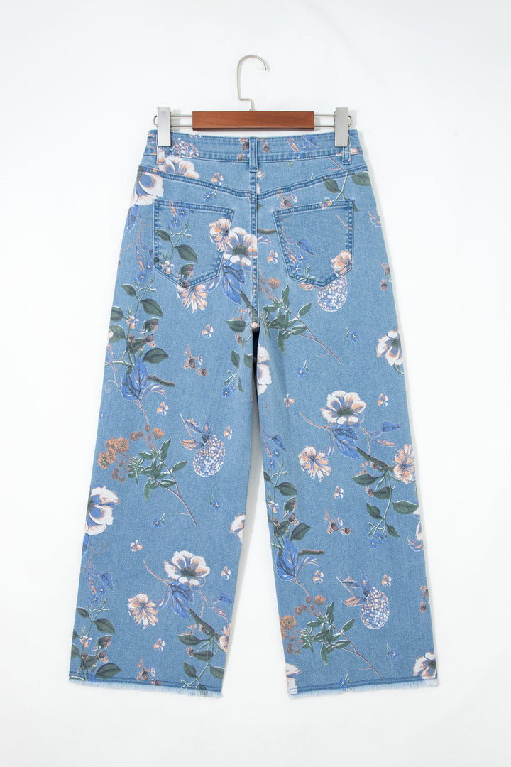 Retro Frayed Hem Shift Jeans