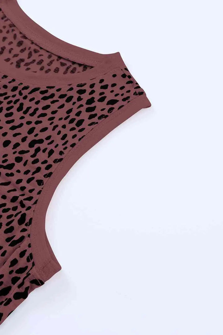 Printed Round Neck Tank Top | Casual Summer Essential in 5 Colors