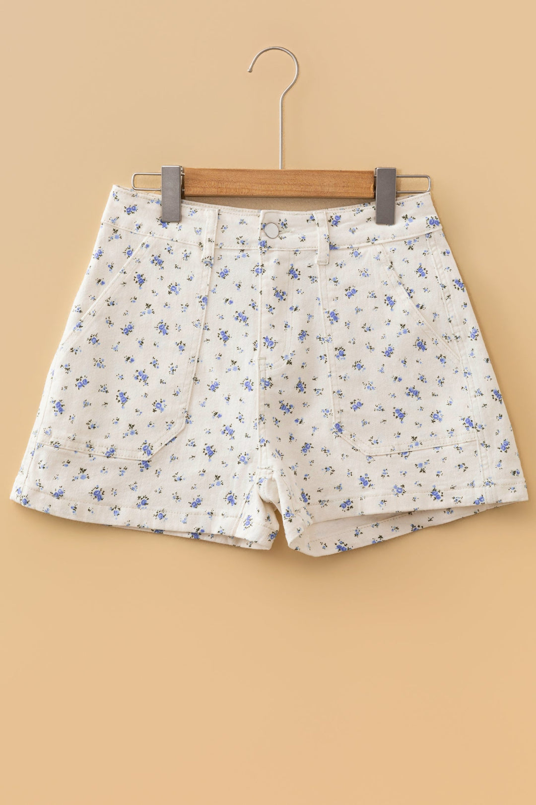 Floral Denim Shorts