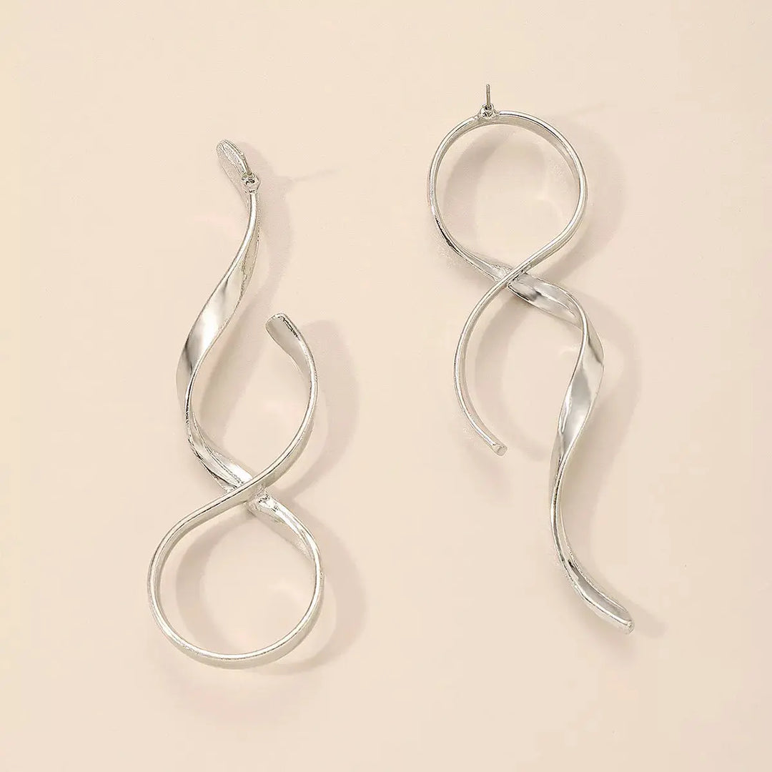 Artisan Spiral Drop Earrings
