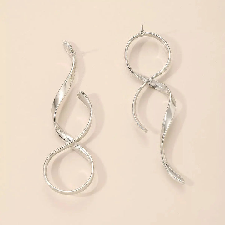 Artisan Spiral Drop Earrings