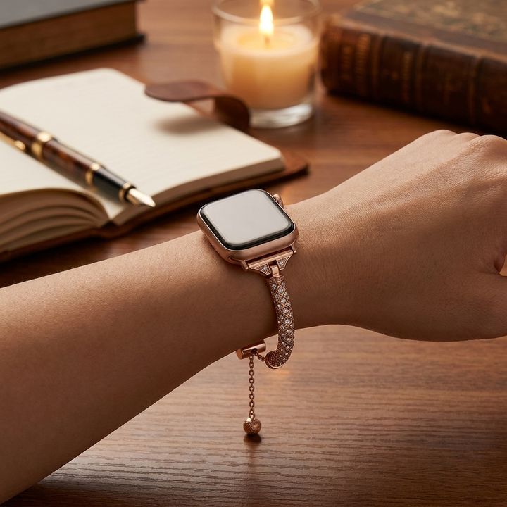 Nero Rhinestone Cuff Band for Apple Watch