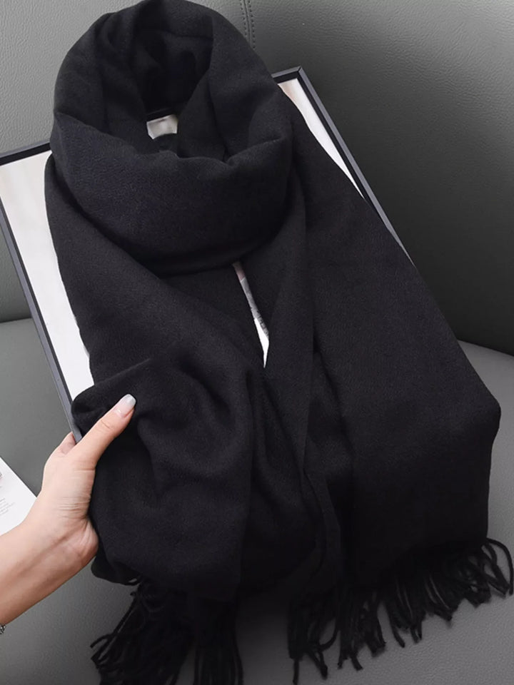 Solid Color Fringe Scarf | Open Road