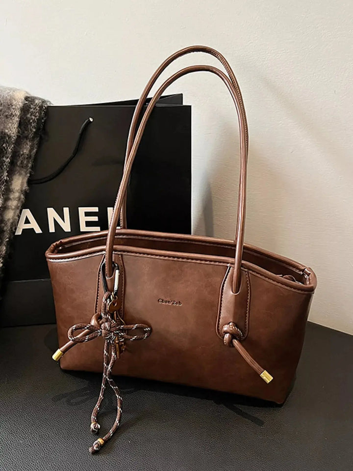 🤎 Knotted Tassel Shoulder Bag