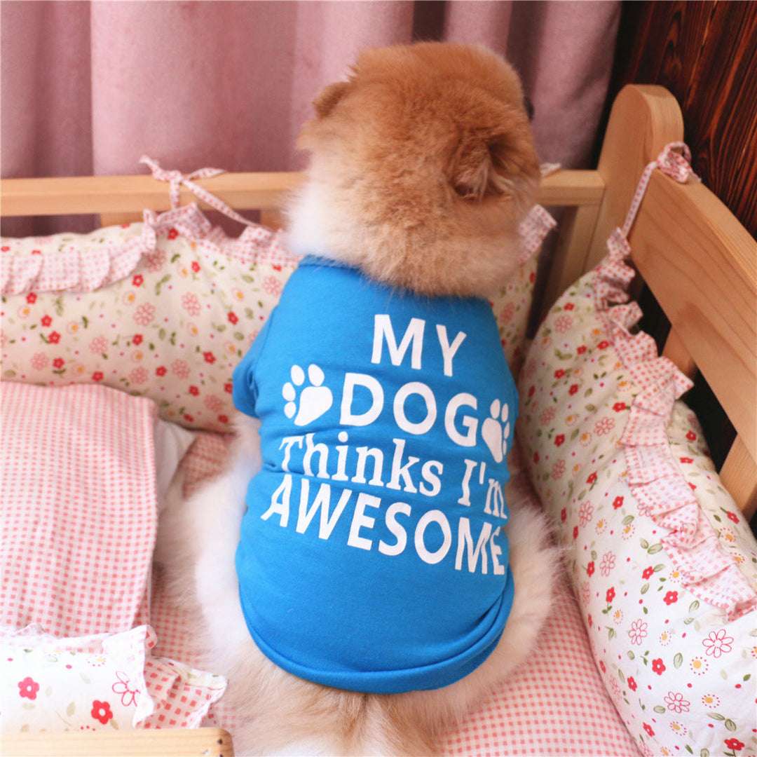 Summer Dog Vest | Character Print Cotton Pet Top