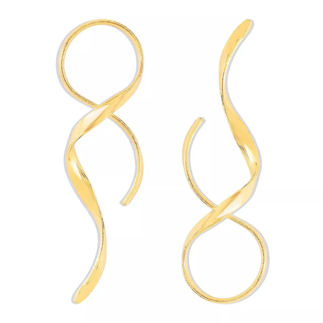 Artisan Spiral Drop Earrings