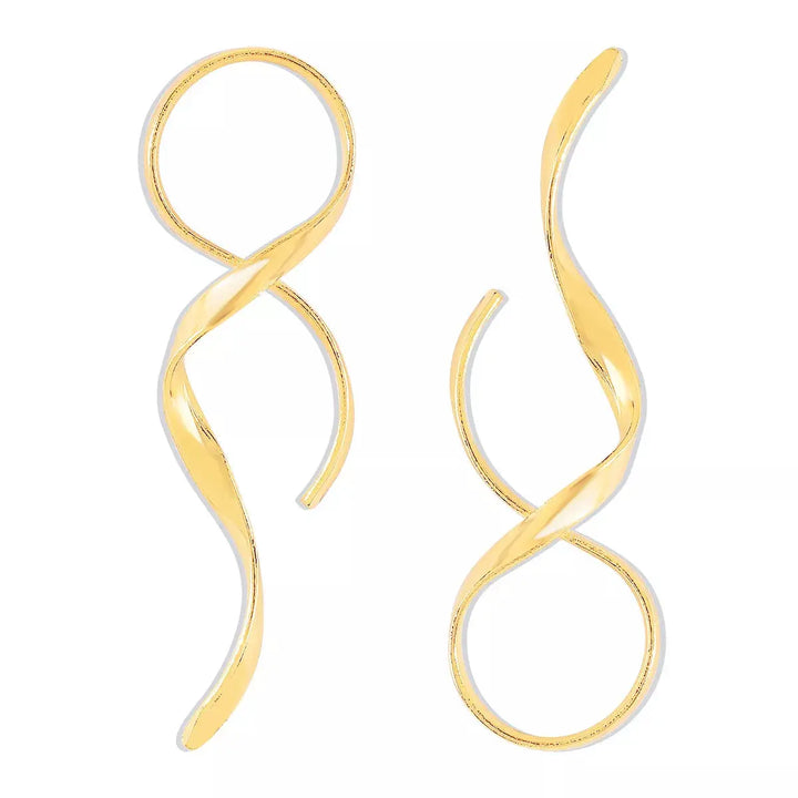 Artisan Spiral Drop Earrings