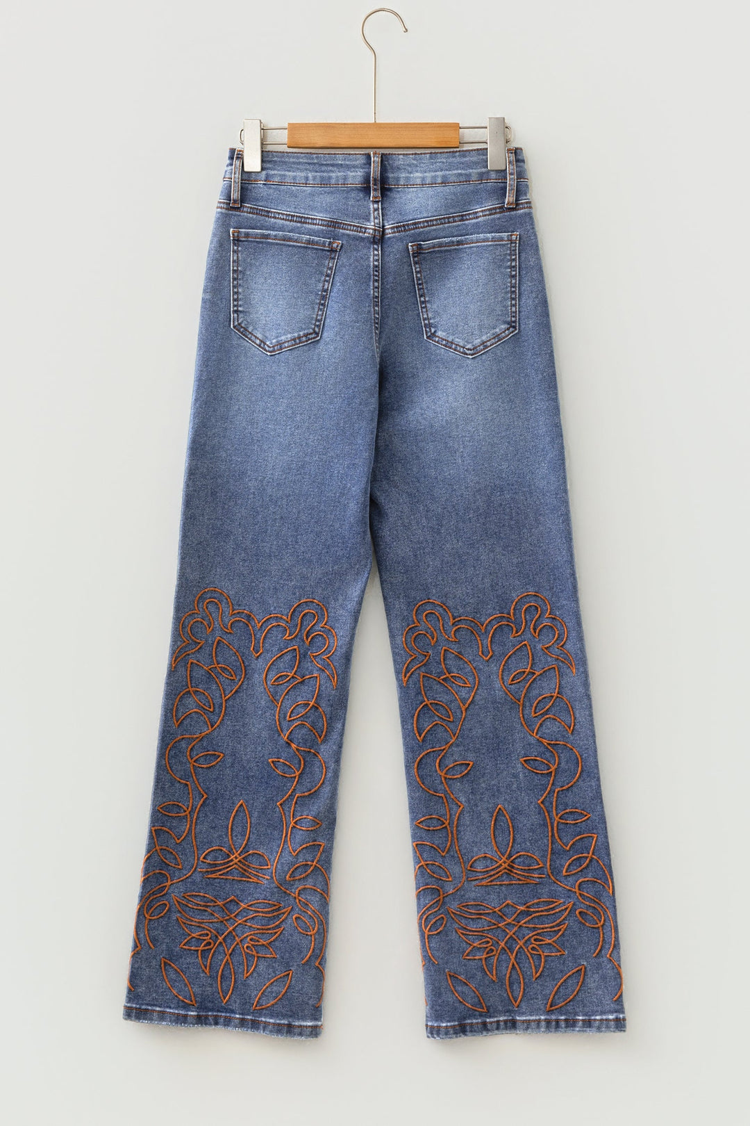 Denim Embroidered Jeans