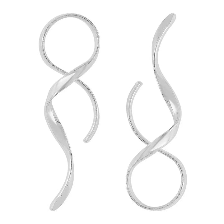 Artisan Spiral Drop Earrings