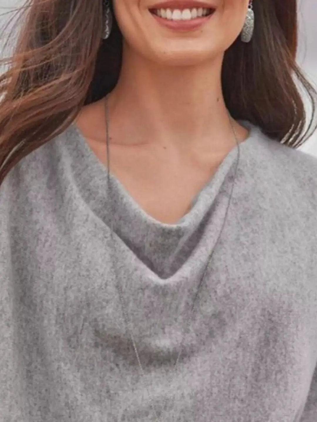 Easy Days Cowl Neck Long Sleeve Top | S–5XL, Including Plus Size