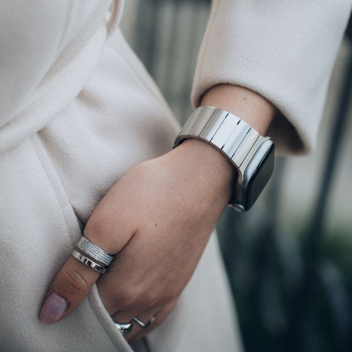 Elowen Brushed Stainless Steel Apple Watch Band