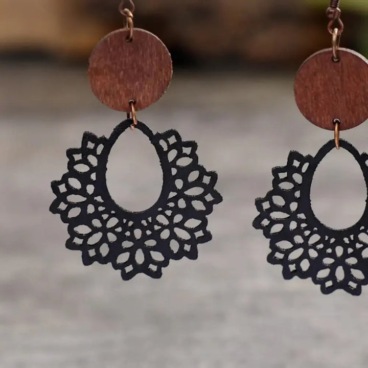 Boho Lace Mandala Earrings